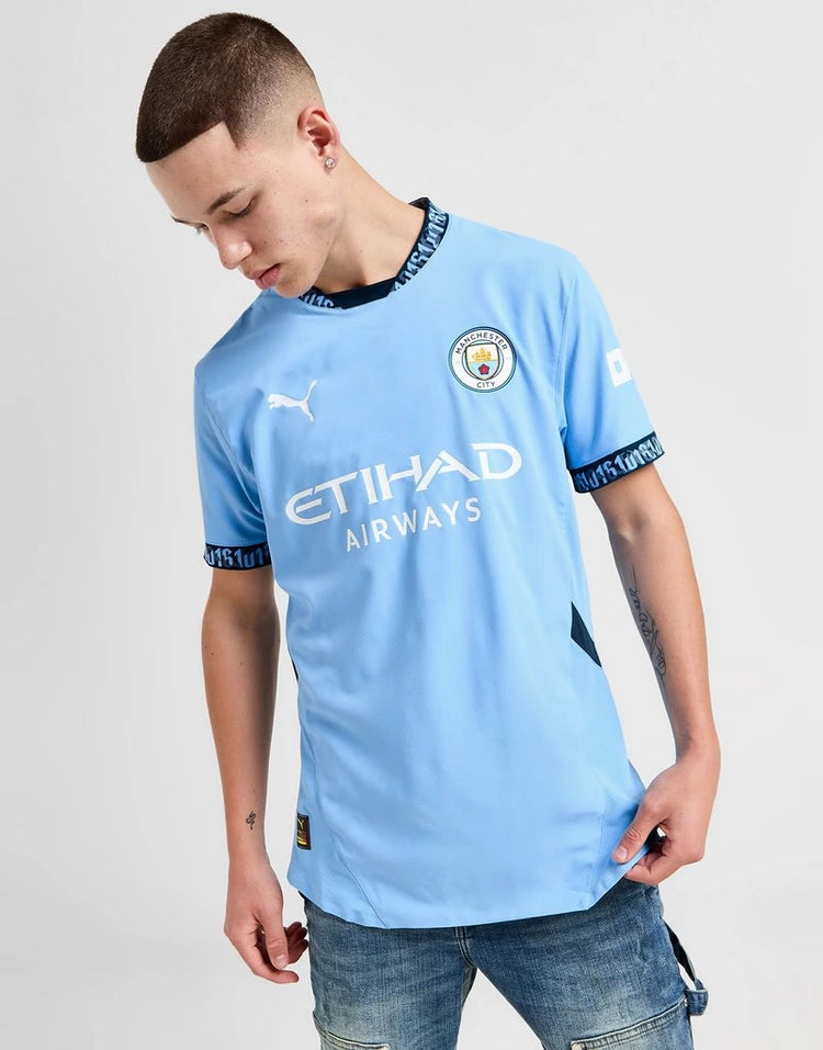 Puma 77507501 Manchester City FC 2024/25 İç Saha Mavi Erkek Futbol Forması Fiyat