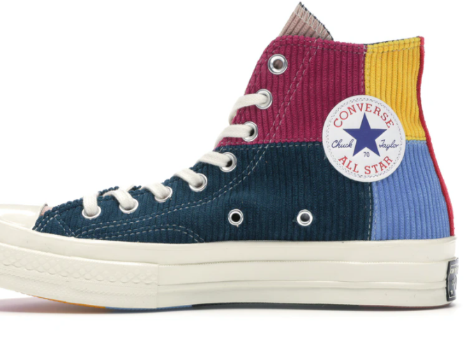 Converse velour discount cotelé