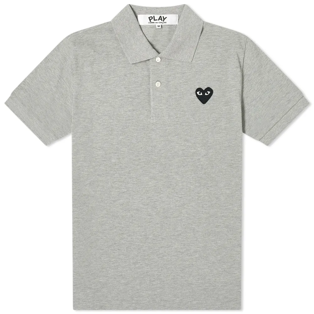 POLO COMME DES GARCONS PLAY - GRIS ( BLACK HEART ) – Goddax Côte d