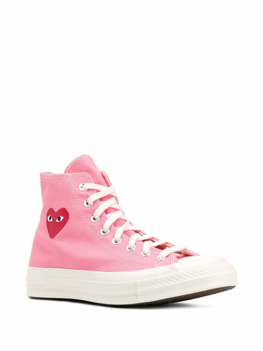 Converse rose comme des discount garcons
