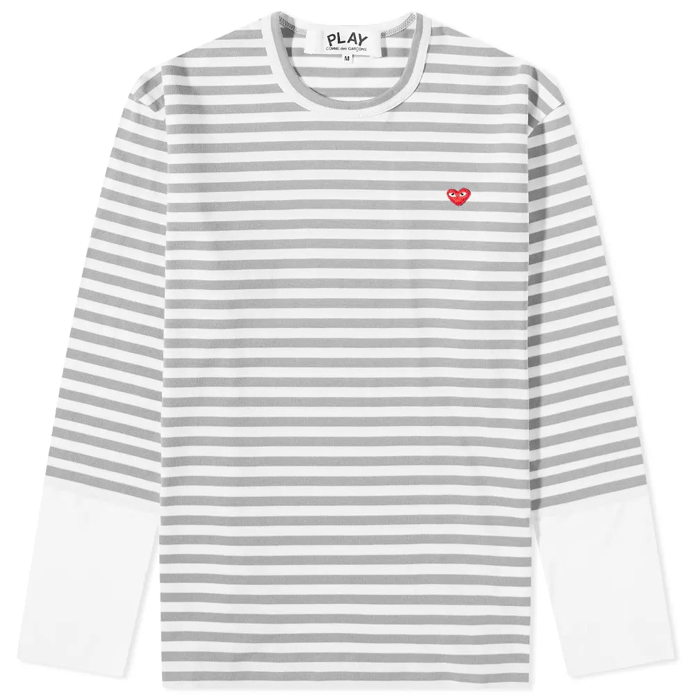 T shirt raye comme des garcons sales