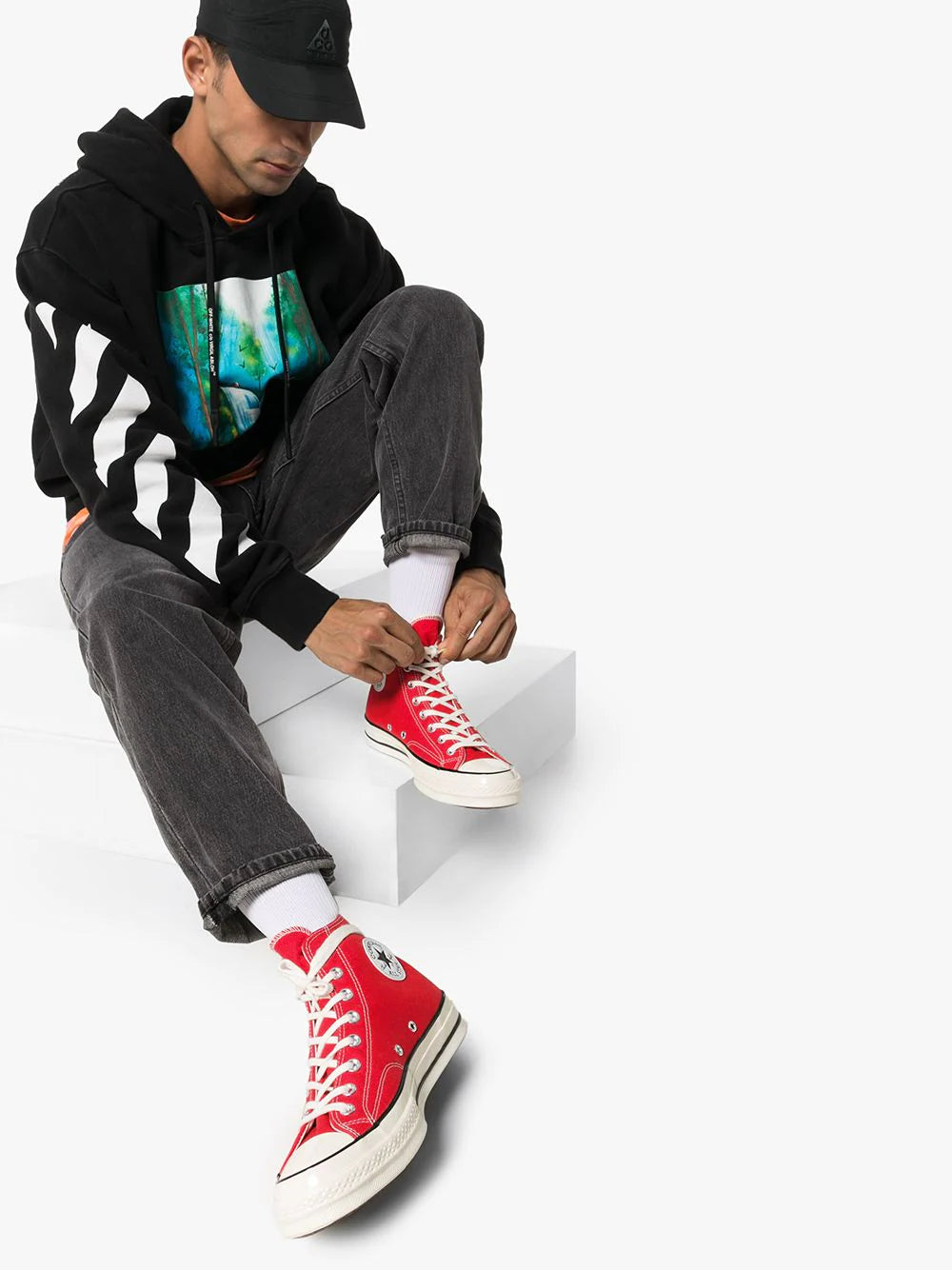 CONVERSE CHUCK 70' HIGH TOP - ROUGE