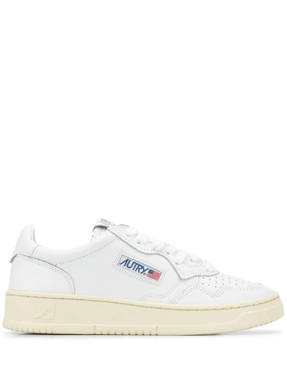 AUTRY - MEDALIST LEATHER SUEDE LOW WHITE
