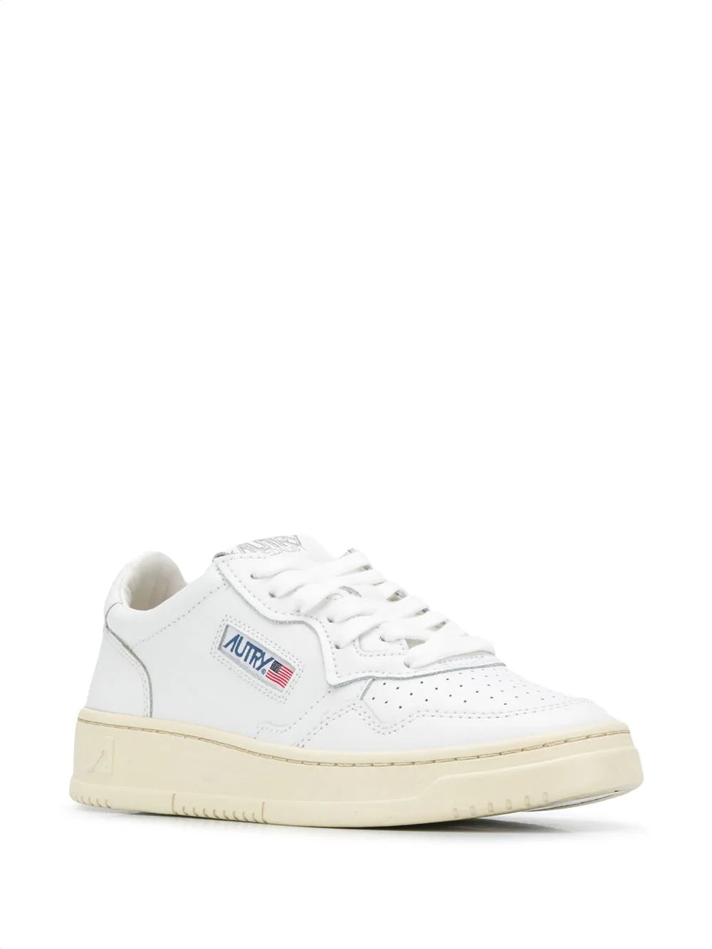 AUTRY - MEDALIST LEATHER SUEDE LOW WHITE