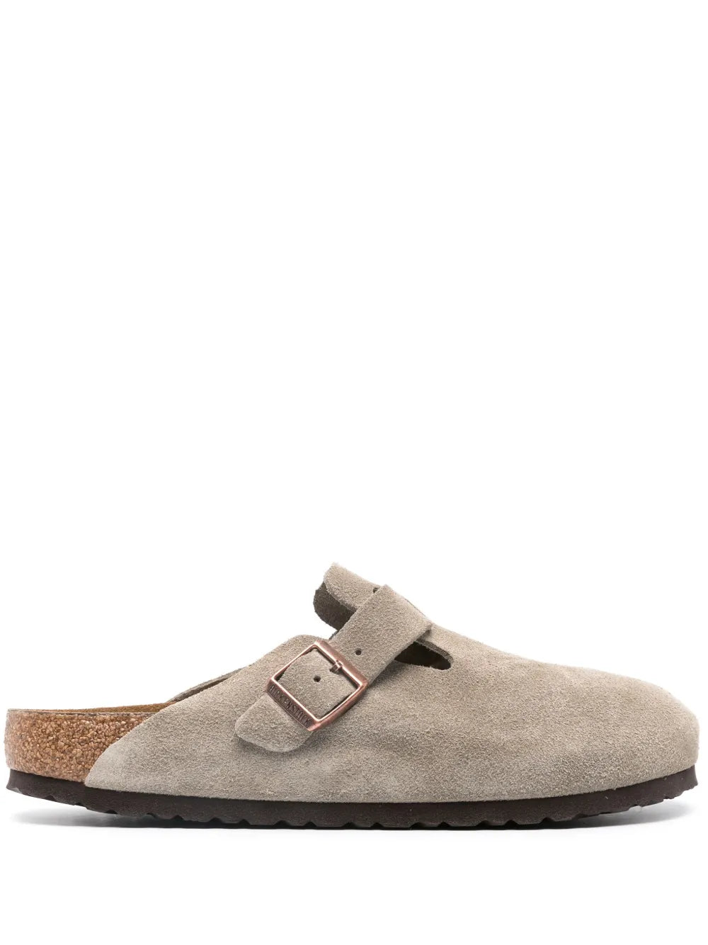 BIRKENSTOCK - BOSTON SOFT FOOTBED SUEDE NARROW FIT TAUPE