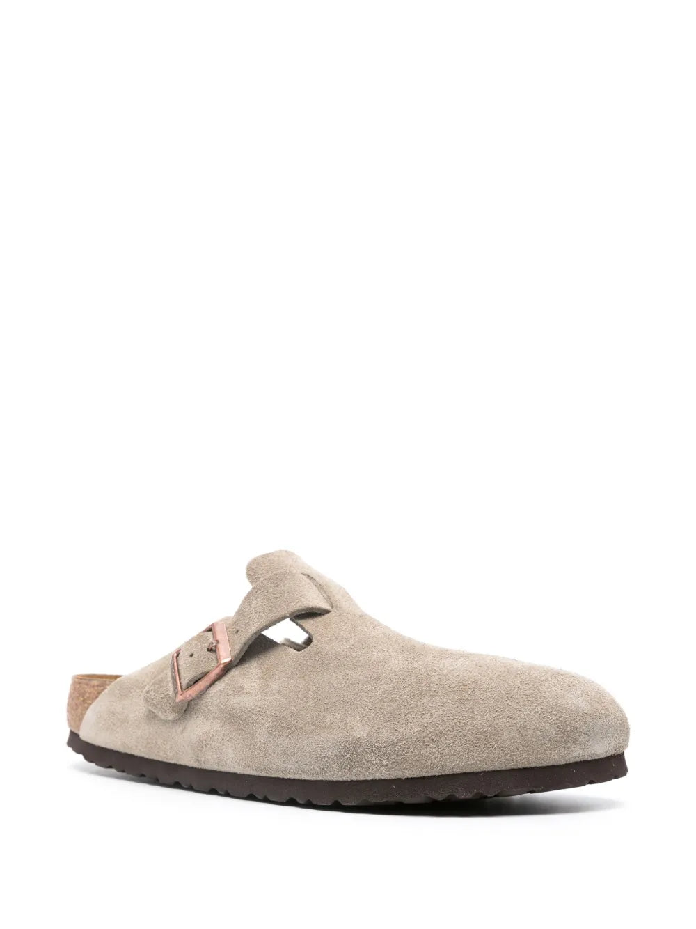 BIRKENSTOCK - BOSTON SOFT FOOTBED SUEDE NARROW FIT TAUPE