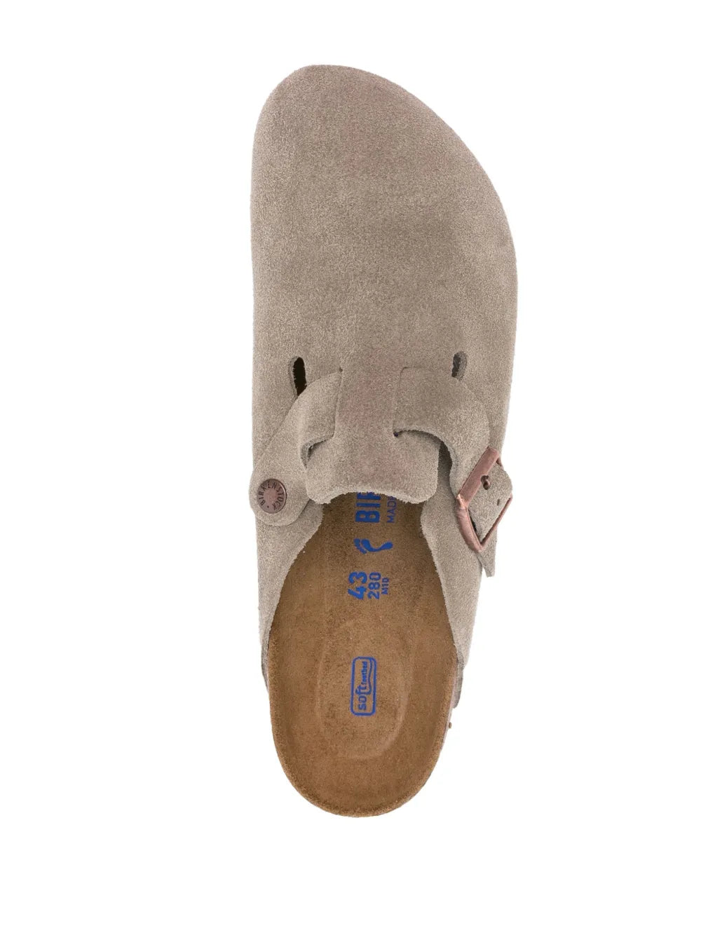 BIRKENSTOCK - BOSTON SOFT FOOTBED SUEDE NARROW FIT TAUPE