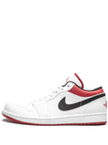 AIR JORDAN 1 LOW - WHITE UNIVERSITY RED BLACK