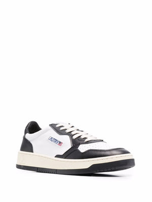 AUTRY - MEDALIST LEATHER SUEDE LOW WHITE BLACK