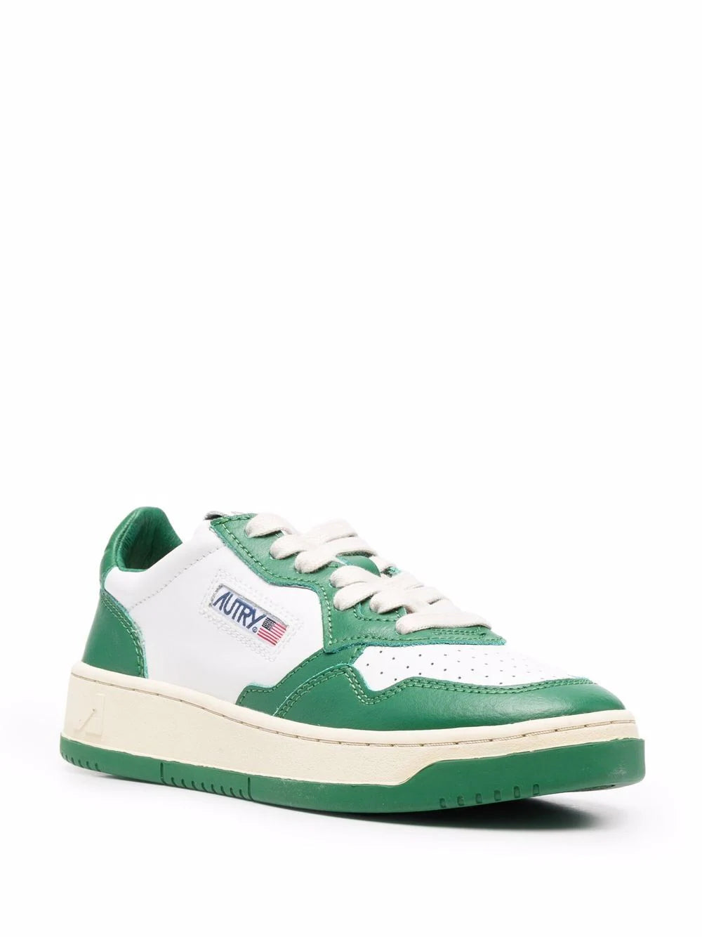 AUTRY - MEDALIST LEATHER SUEDE LOW GREEN