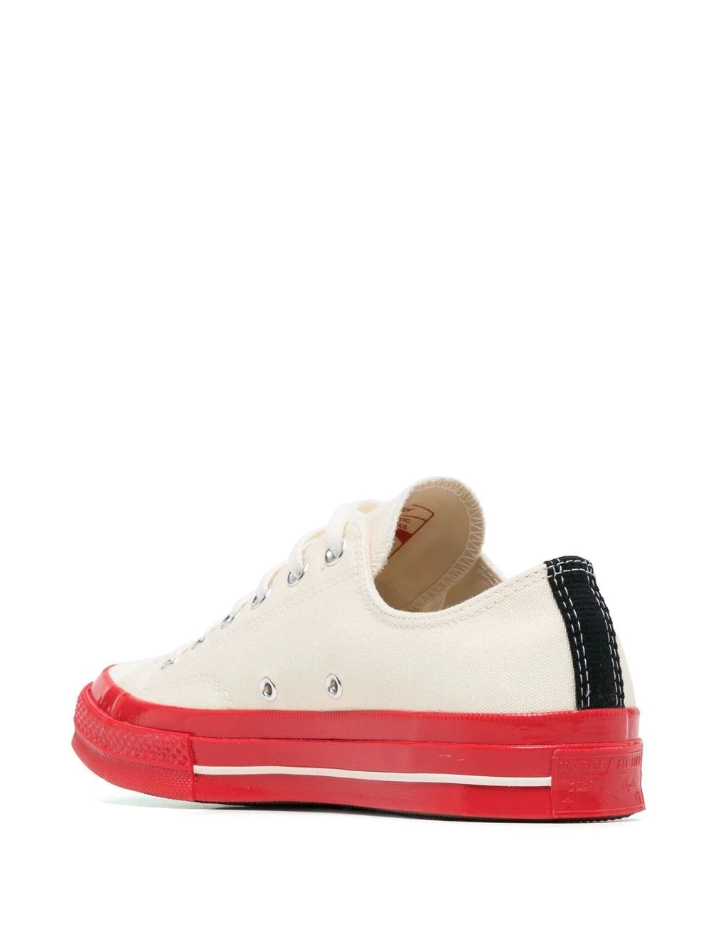 COMME DES GARÇONS (CDG) PLAY x CONVERSE CHUCK 70 LOW - BLACK PRISTINE RED