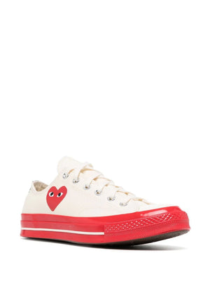 COMME DES GARÇONS (CDG) PLAY x CONVERSE CHUCK 70 LOW - BLACK PRISTINE RED