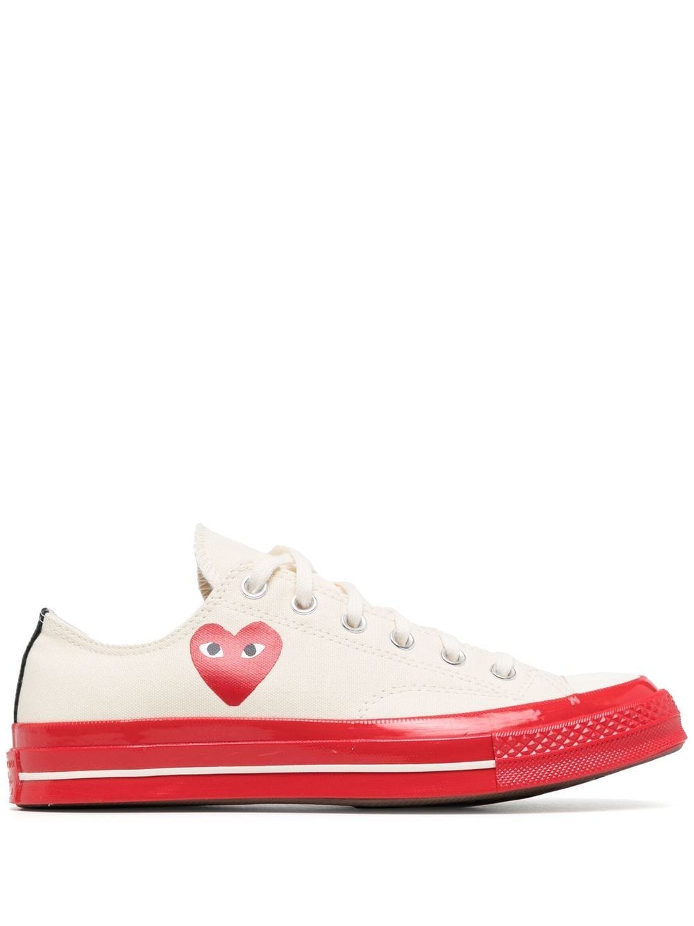 COMME DES GARÇONS (CDG) PLAY x CONVERSE CHUCK 70 LOW - BLACK PRISTINE RED