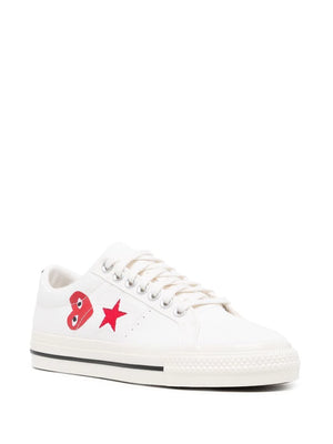 COMME DES GARÇONS (CDG) PLAY x CONVERSE ONE STAR - BEIGE