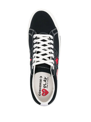 COMME DES GARÇONS (CDG) PLAY x CONVERSE ONE STAR - BLACK