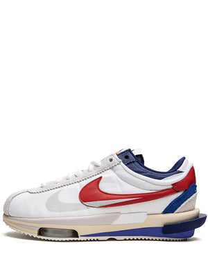 NIKE CORTEZ 4.0 x SACAI - WHITE UNIVERSITY RED BLUE