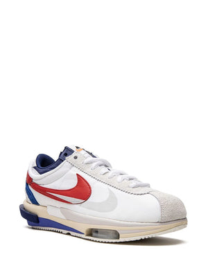 NIKE CORTEZ 4.0 x SACAI - WHITE UNIVERSITY RED BLUE