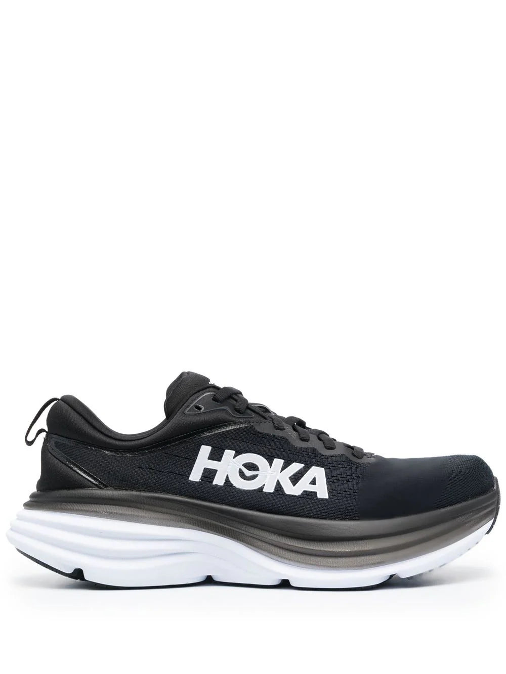 HOKA - ONE ONE BONDI 8 BLACK WHITE