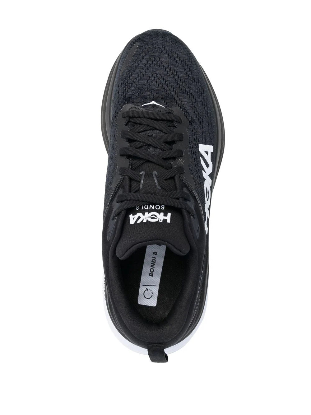 HOKA - ONE ONE BONDI 8 BLACK WHITE