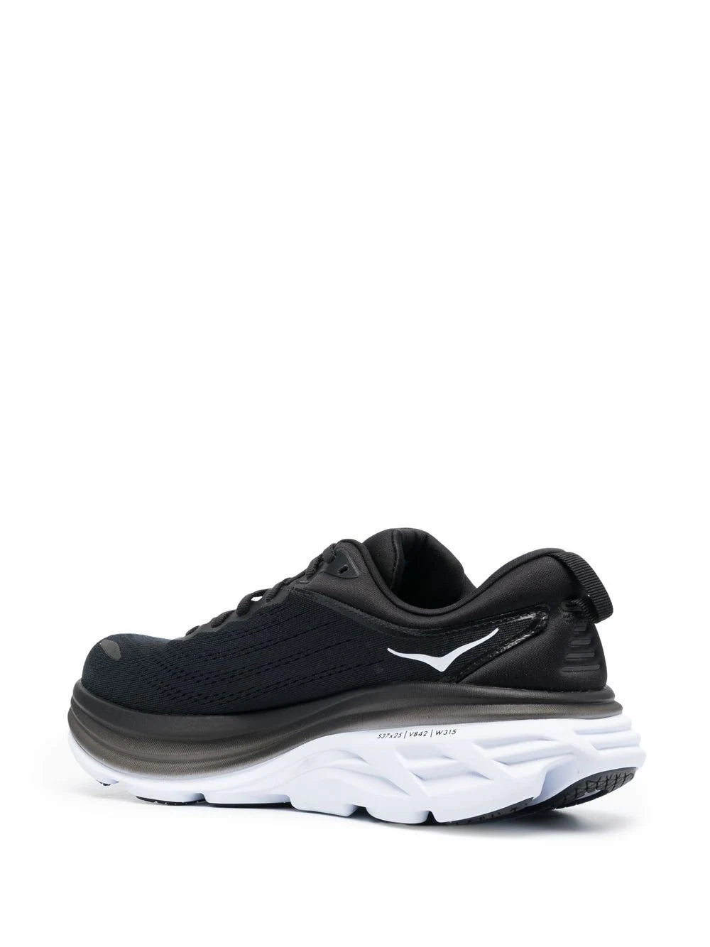 HOKA - ONE ONE BONDI 8 BLACK WHITE