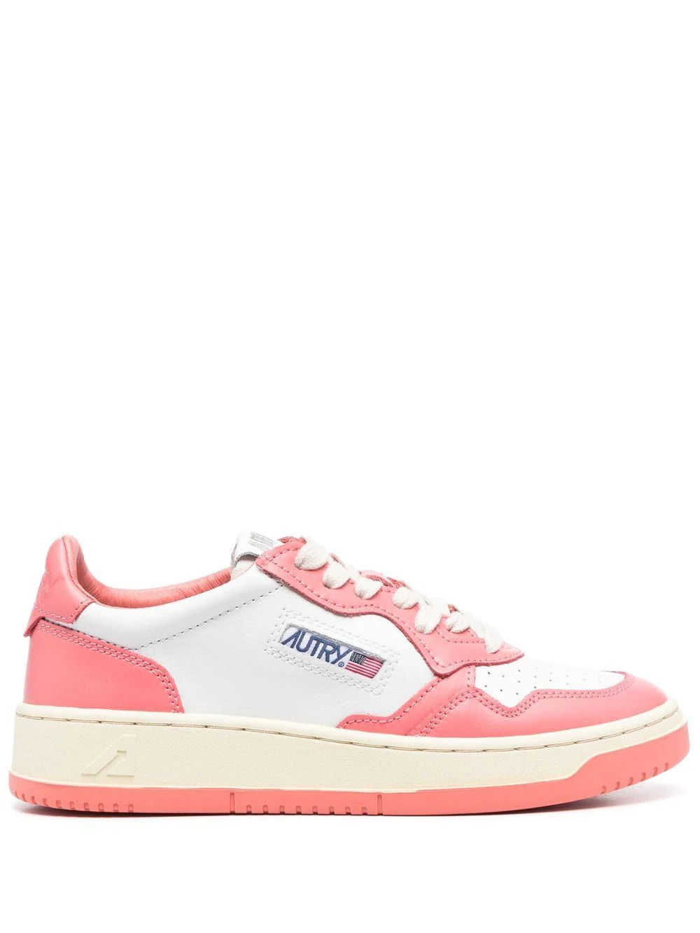 AUTRY - MEDALIST LEATHER SUEDE LOW PINK