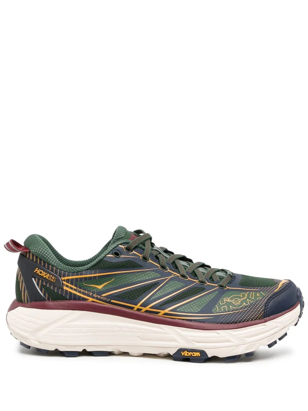 HOKA - ONE ONE MAFATE SPEED 2 DARG GREEN MAROON YELLOW