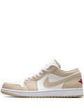AIR JORDAN 1 LOW - SE SAIL RATTAN UNIVERSITY RED