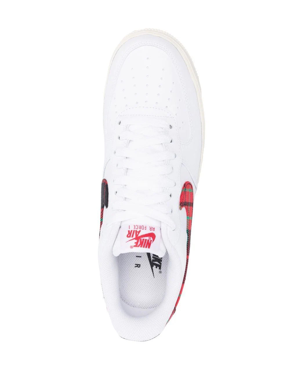 NIKE AIR FORCE 1 LOW - LV8 TARTAN PLAID WHITE UNIVERSITY RED