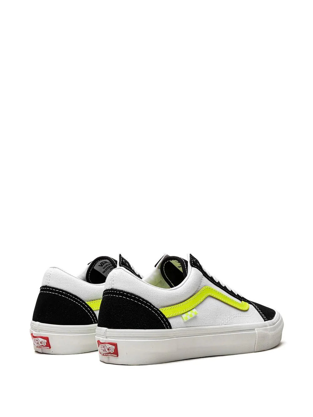 VANS - OLD SKOOL NEON SKATE WHITE BLACK GREEN