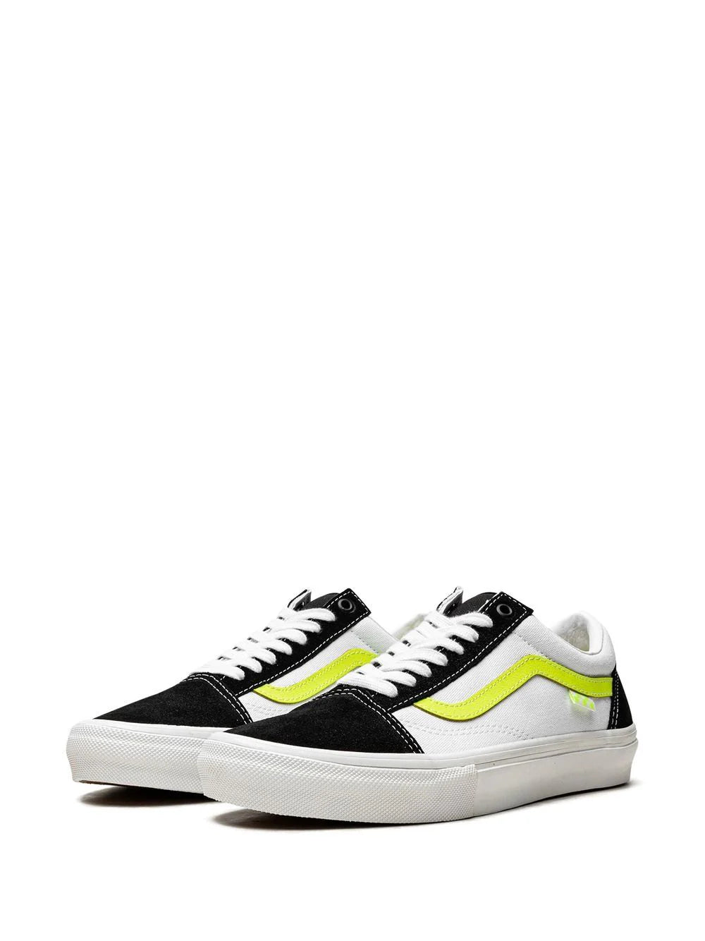 VANS - OLD SKOOL NEON SKATE WHITE BLACK GREEN