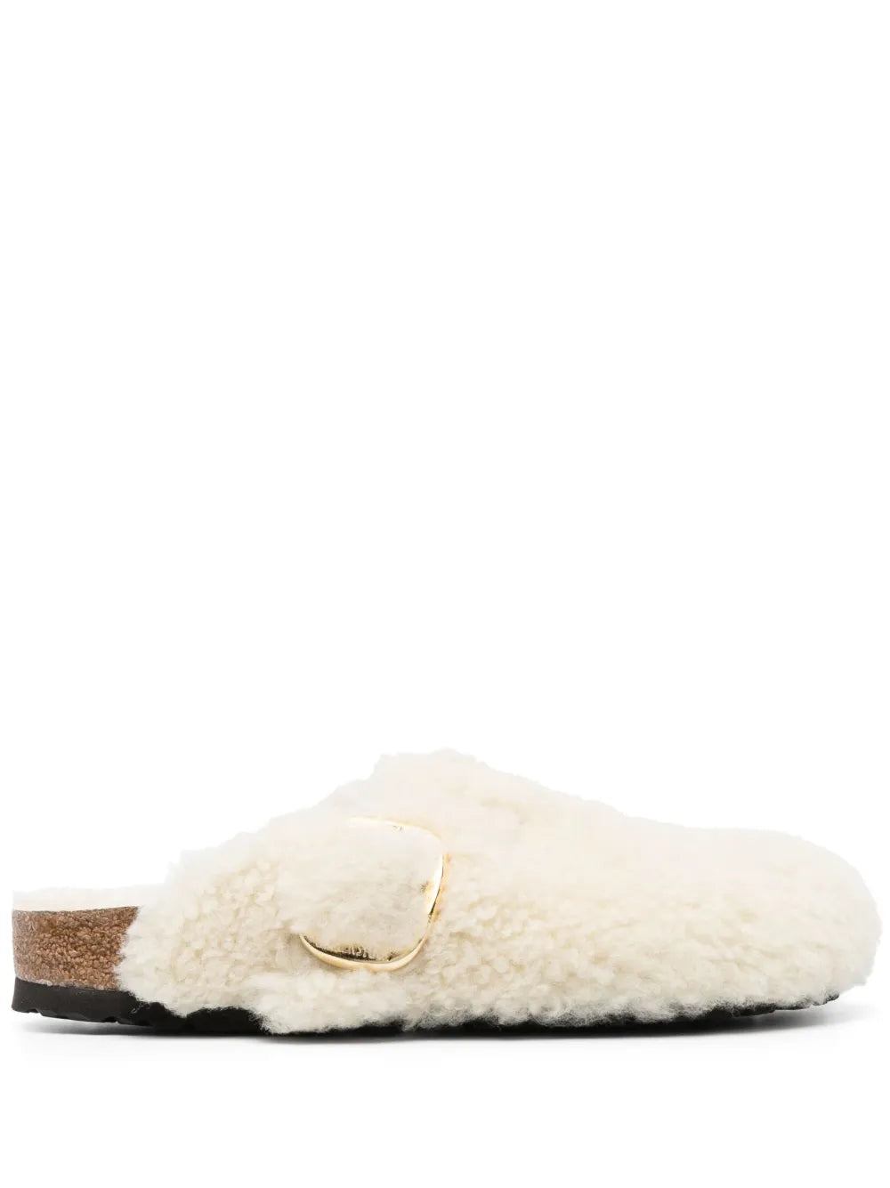 BIRKENSTOCK - BOSTON BIG BUCKLE SHEARLING EGG SHELL