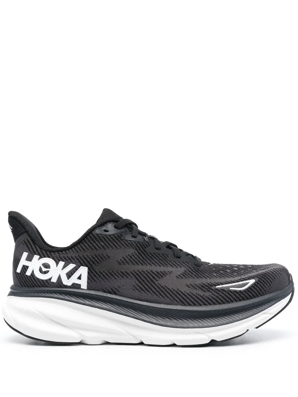 HOKA - ONE ONE CLIFTON 9 BLACK WHITE
