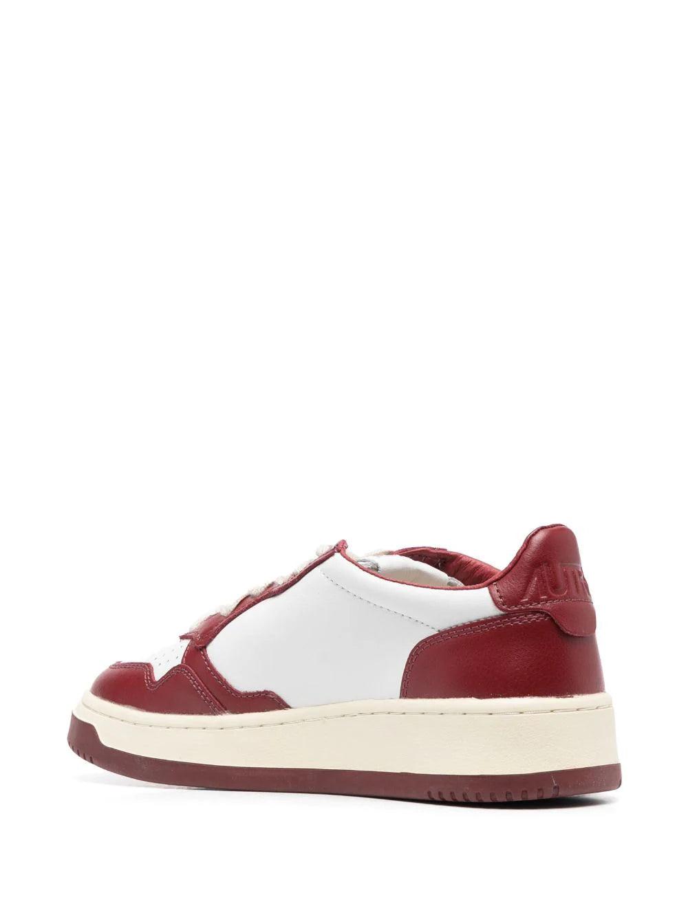 AUTRY - MEDALIST LEATHER SUEDE LOW WHITE & SYRAH