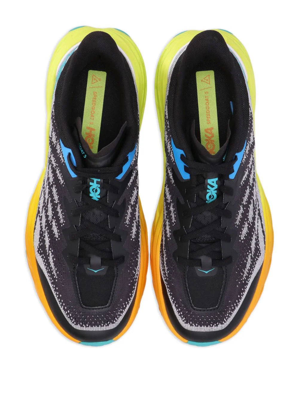 HOKA - ONE ONE SPEEDGOAT 5 BLACK EVENING PRIMROSE