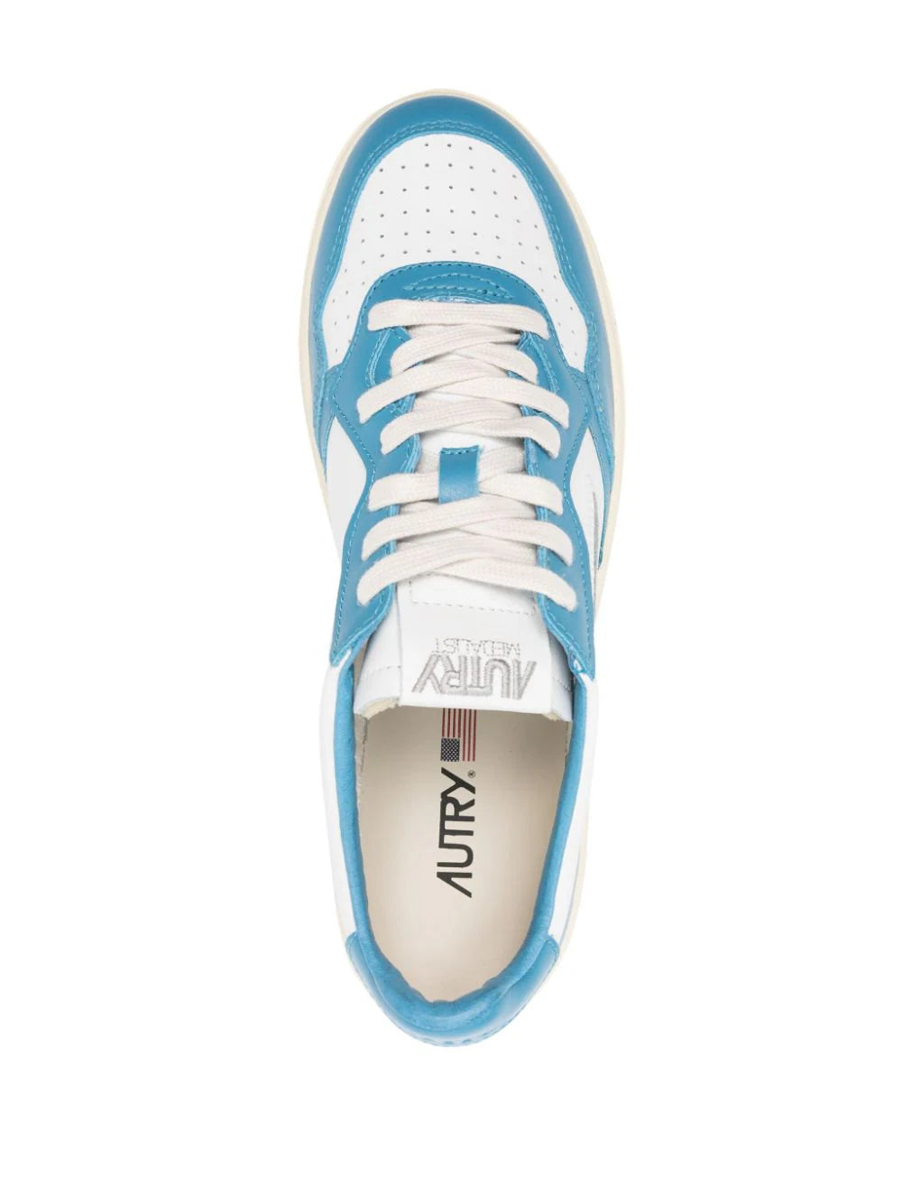 AUTRY - MEDALIST LEATHER SUEDE LOW BLUE
