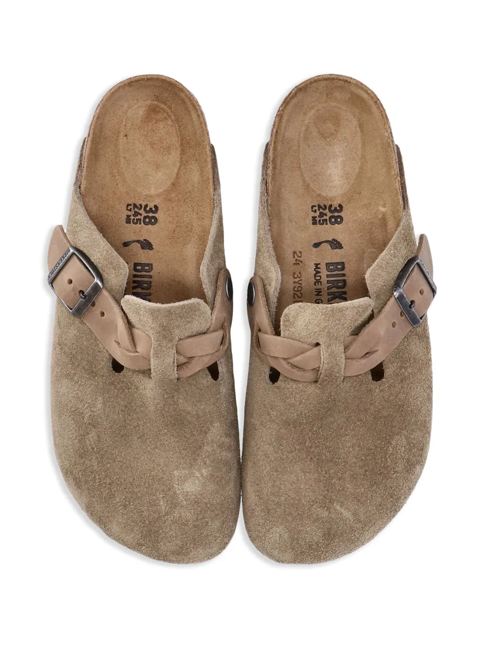 BIRKENSTOCK - BOSTON BRAIDED SUÈDE TAUPE