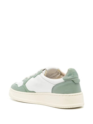 AUTRY - MEDALIST LEATHER SUEDE LOW DENIM GREEN