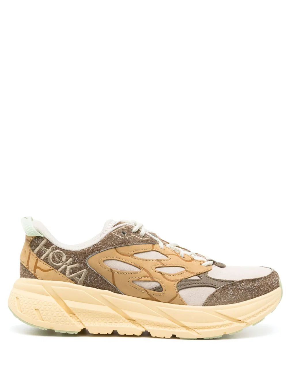 HOKA - ONE ONE CLIFTON L SUEDE ELITE TERRAIN SYSTEM - OAT MILK POLLEN