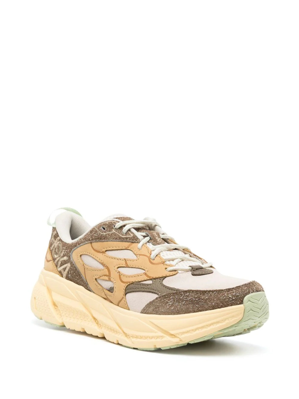 HOKA - ONE ONE CLIFTON L SUEDE ELITE TERRAIN SYSTEM - OAT MILK POLLEN