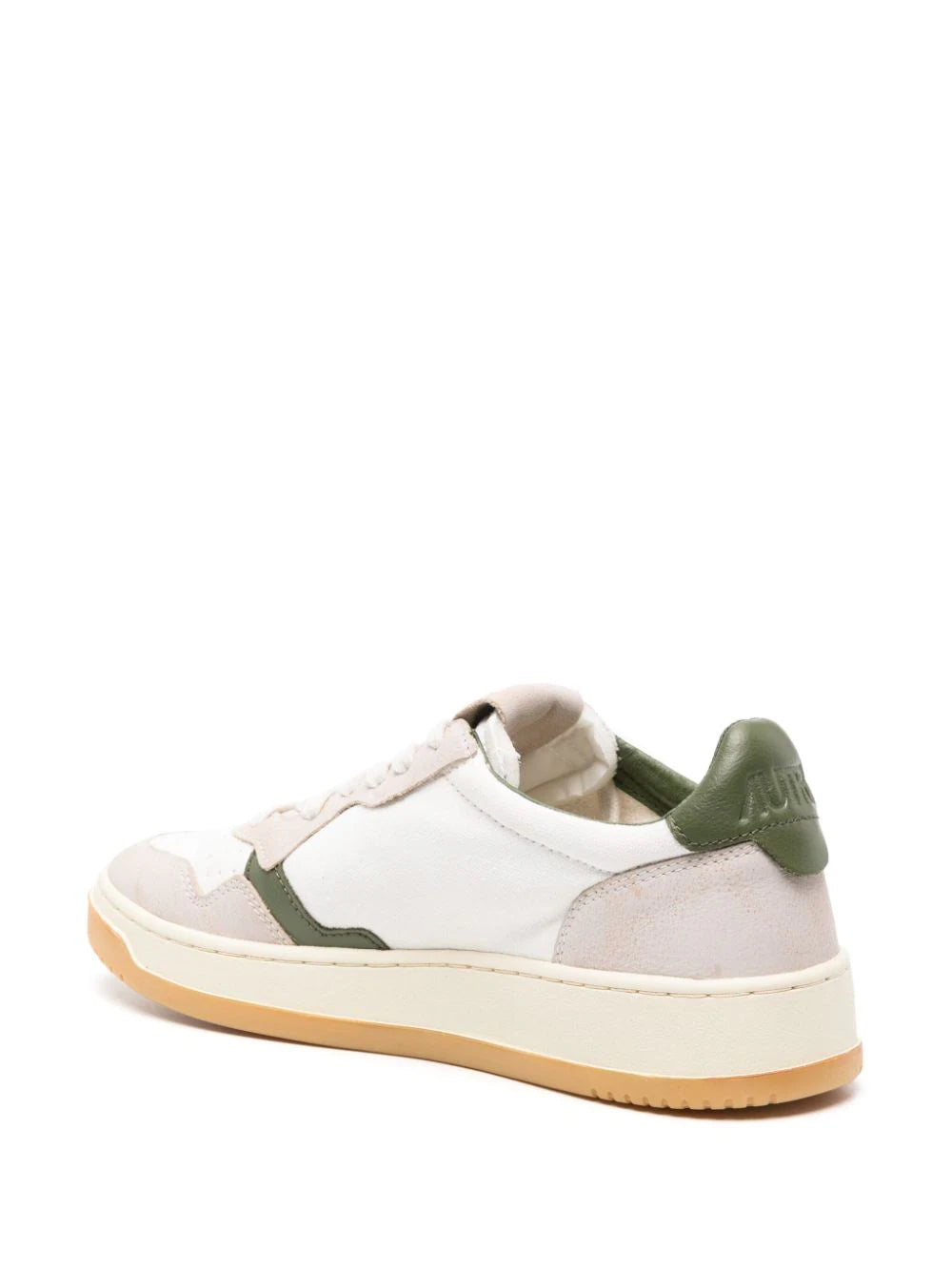 AUTRY - MEDALIST LEATHER SUEDE LOW OLIVE