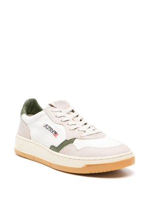 AUTRY - MEDALIST LEATHER SUEDE LOW OLIVE