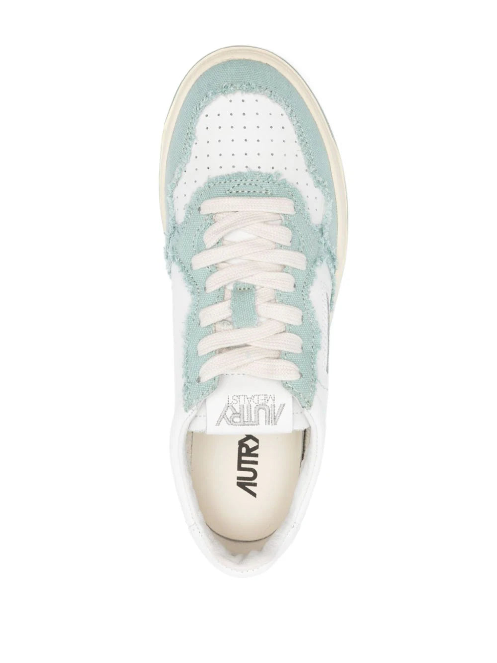 AUTRY - MEDALIST LEATHER SUEDE LOW DENIM BLUE