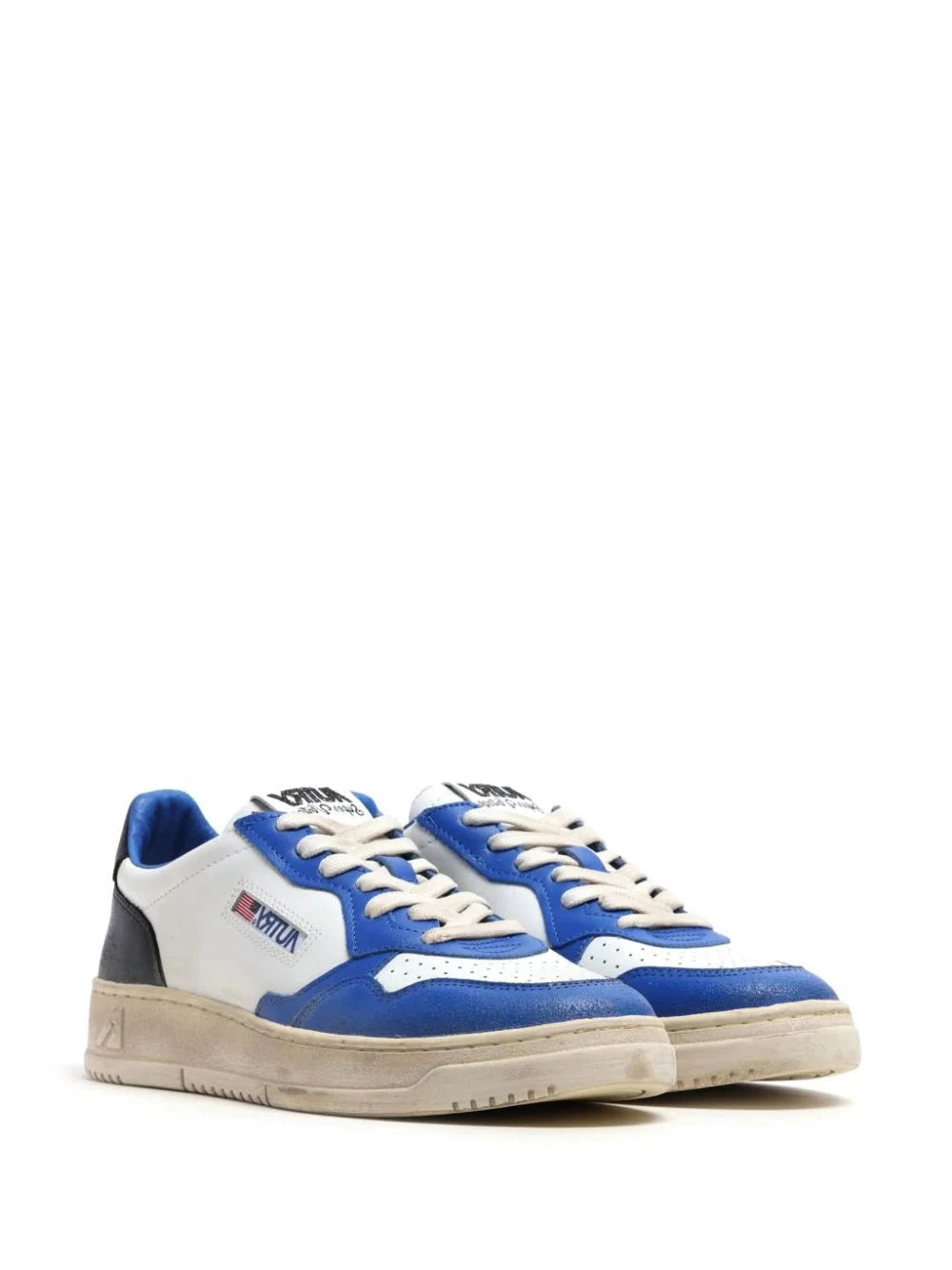 AUTRY - MEDALIST LEATHER SUEDE LOW VINTAGE BLUE/WHITE/BLACK