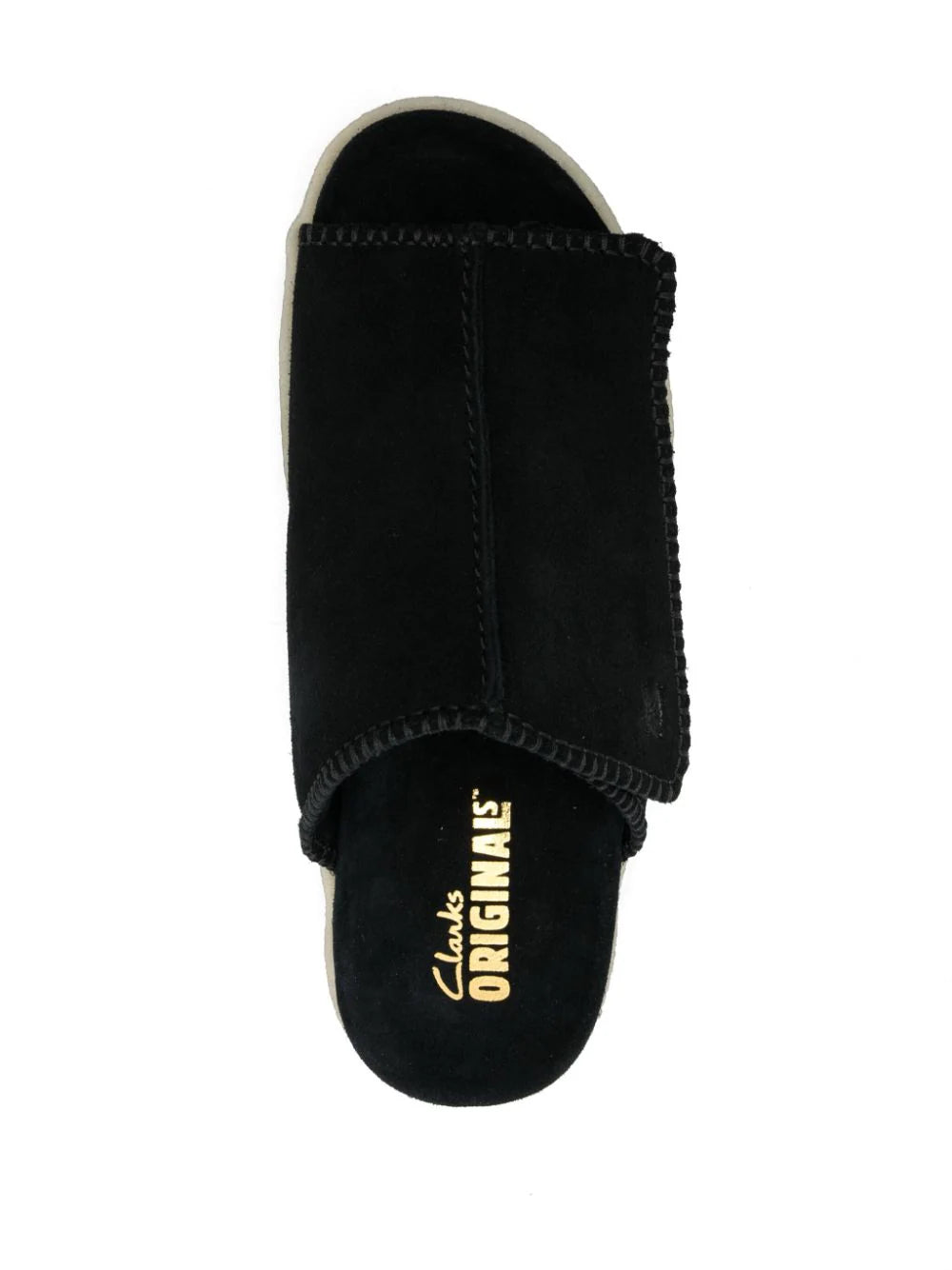 CLARKS - OVERLEIGH SLIDE SUEDE BLACK