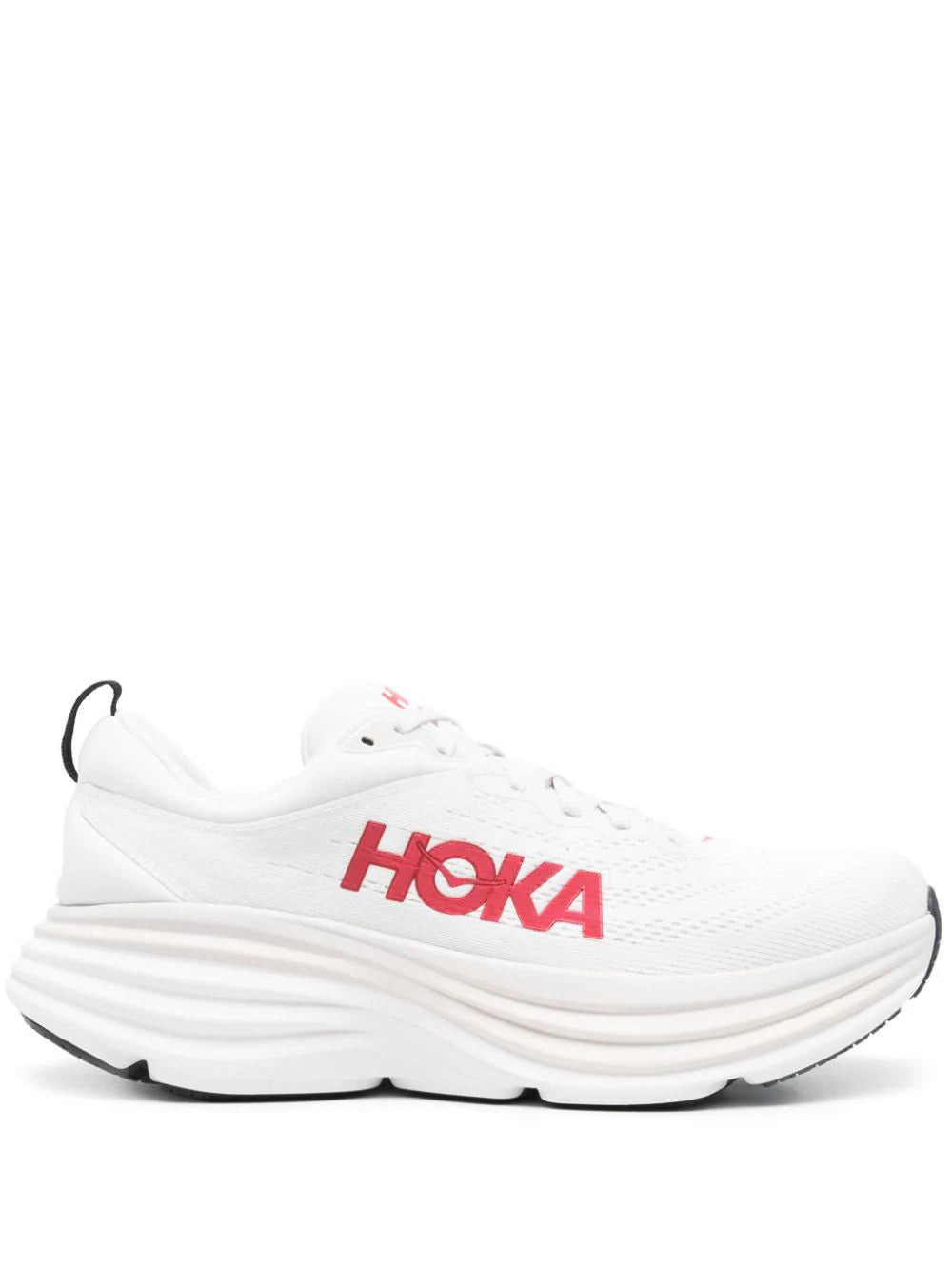 HOKA - ONE ONE BONDI 8 WHITE VERMILLON
