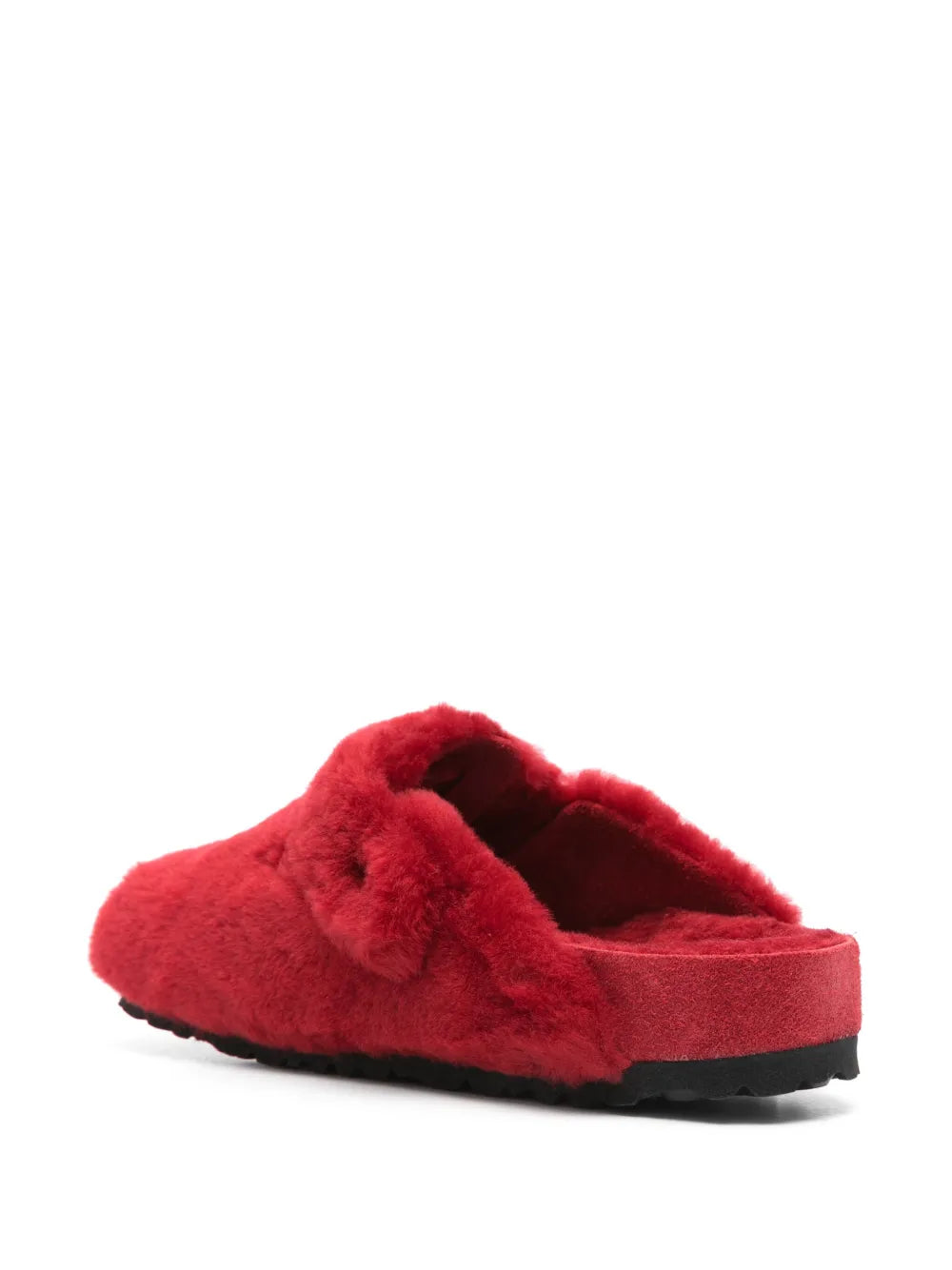 BIRKENSTOCK - BOSTON 1774 SHEARLING FOURRURE RED
