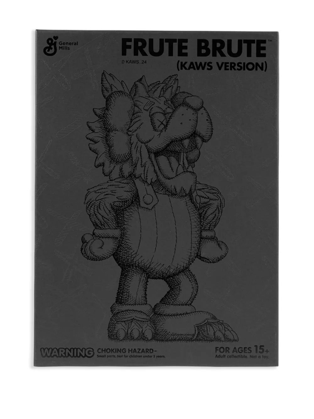 KAWS - CEREAL MONSTERS FRUTE BRUTE BLACK x BRIAN DONNELLY