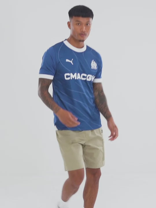 Maillot Olympique De Marseille 2023/2024 Dédicacé Par Toute L'Équipe - Adidas Taille L - 3ème Maillot