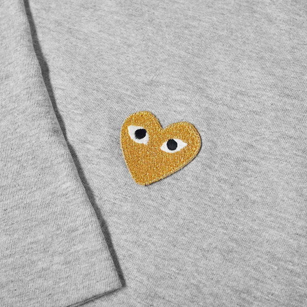 T-SHIRT COMME DES GARCONS PLAY - GRIS ( GOLD HEART )