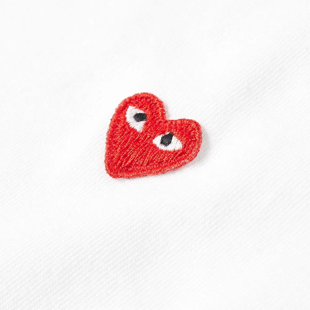 T-SHIRT COMME DES GARCONS PLAY - BLANC ( RED HEART )